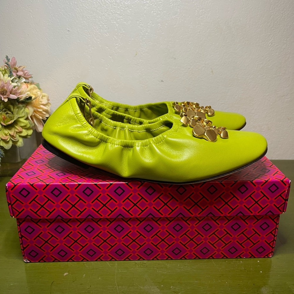 Tory Burch Brutalist Anklet Ballet Flat